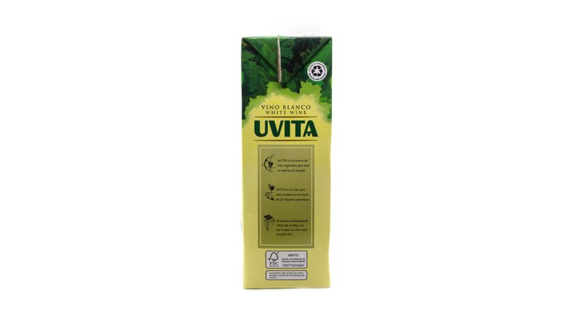 Vino Blanco Tetra Vinito 1000ml