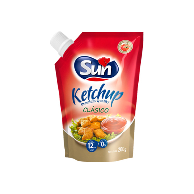 Sun Ketchup Clásico Doypack Pico 200g