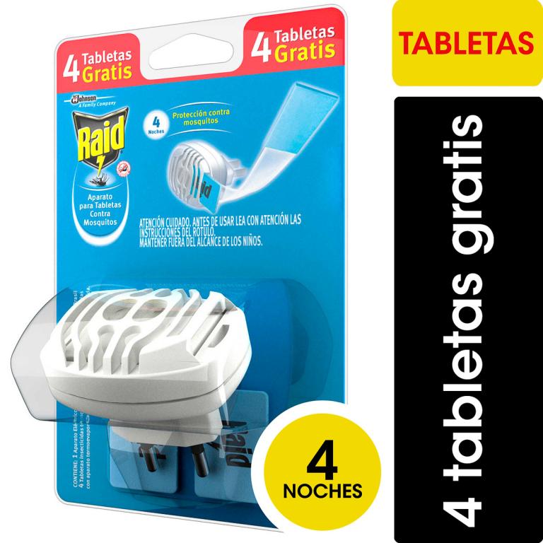 Raid Mats Aparato + 4 Tabletas Gratis x6