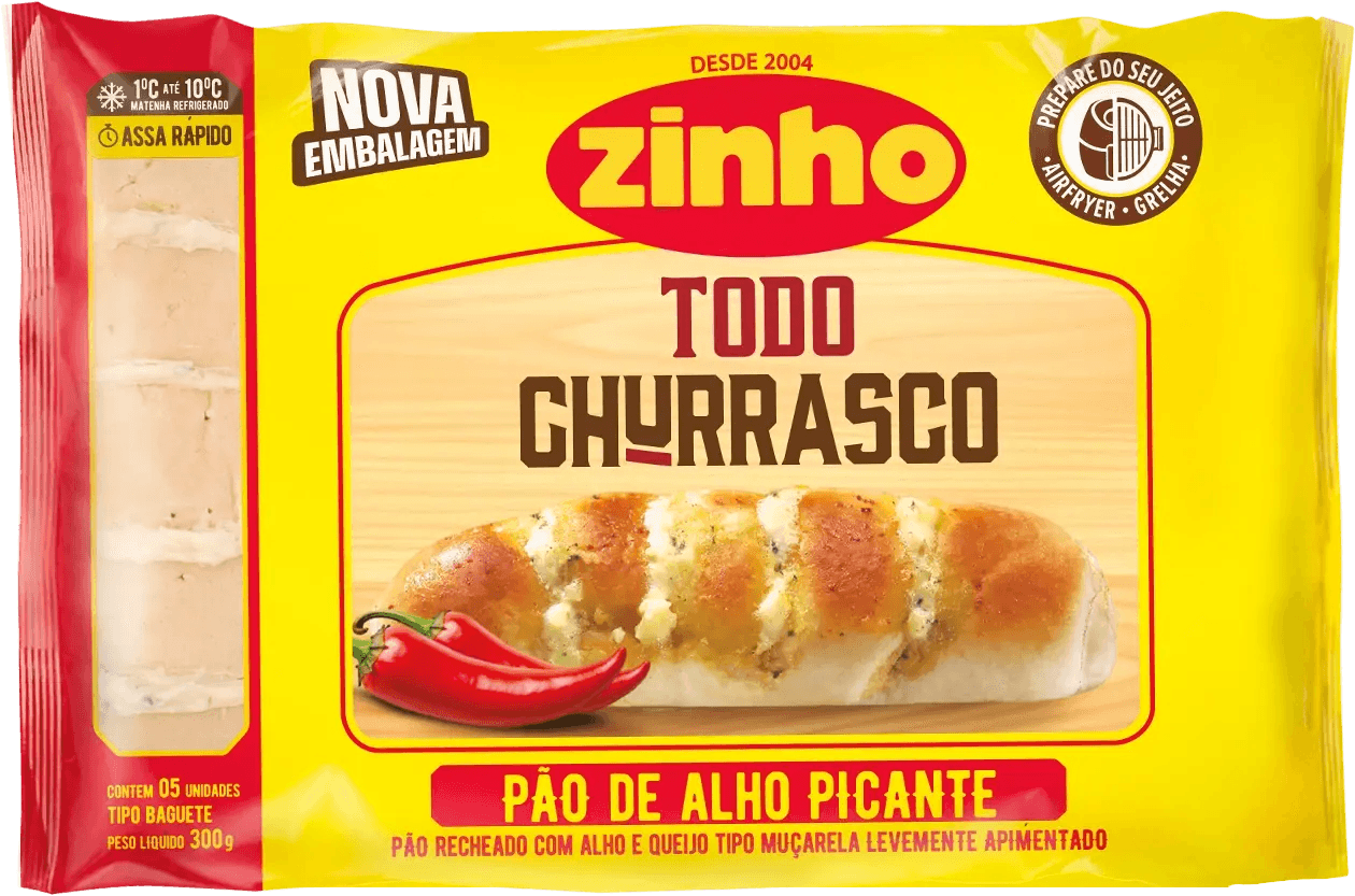 Pan de Ajo Picante Zinho 300g