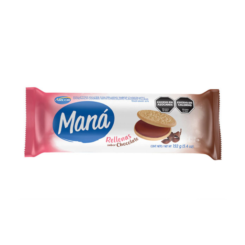 Mana Rellenas Sabor Chocolate36x152