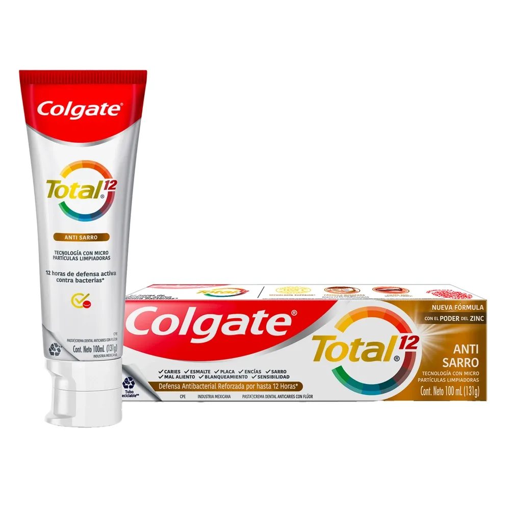 Crema Dental Colgate Total Tartar Control 100mlx7