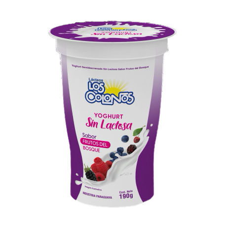 Yogur sin Lactosa Frutos del Bosque 190g