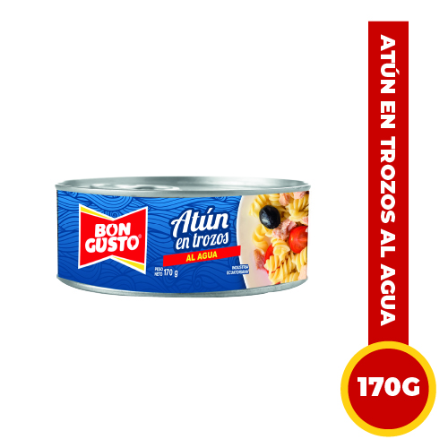 Atún en Trozos al Agua Bon Gusto 170g