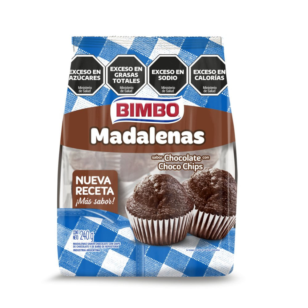 Bimbo Madalenas Sabor Chocolate 80g