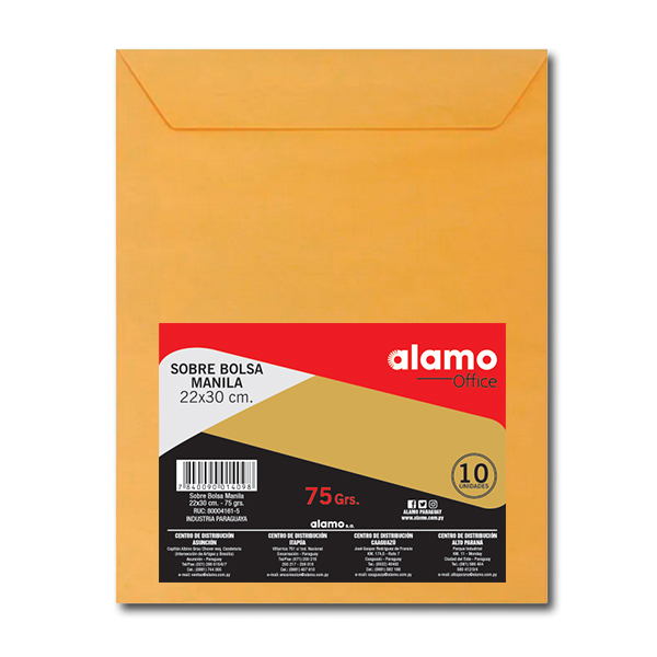 Blister Bolsa x Alamo x10 22cm 30cm