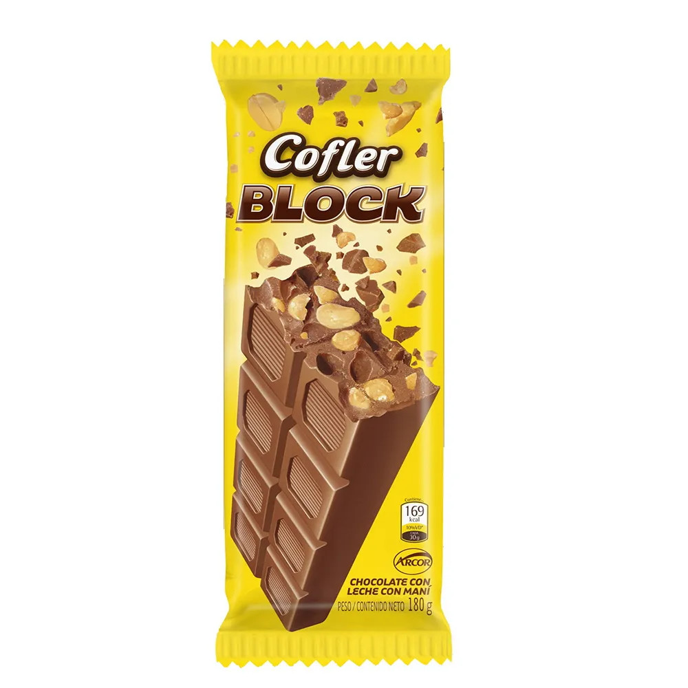 Cofler Block Leche/blco 64x170g
