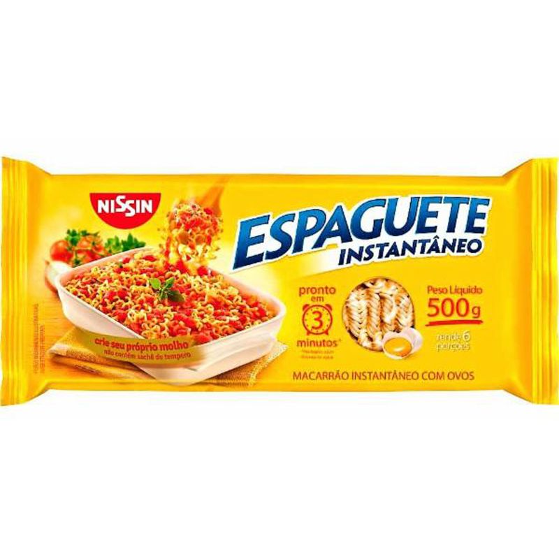 Nissin Espaguete Amarillo 500g