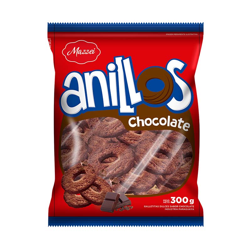 Anillos Sabor Chocolate 300g