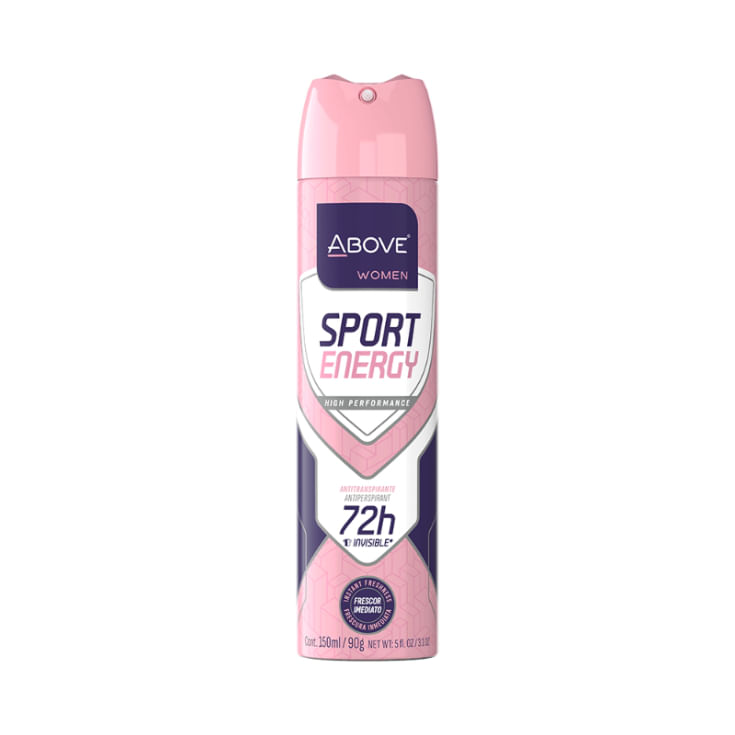Desodorante Aerosol Above Femenina Sport Energ 150ml