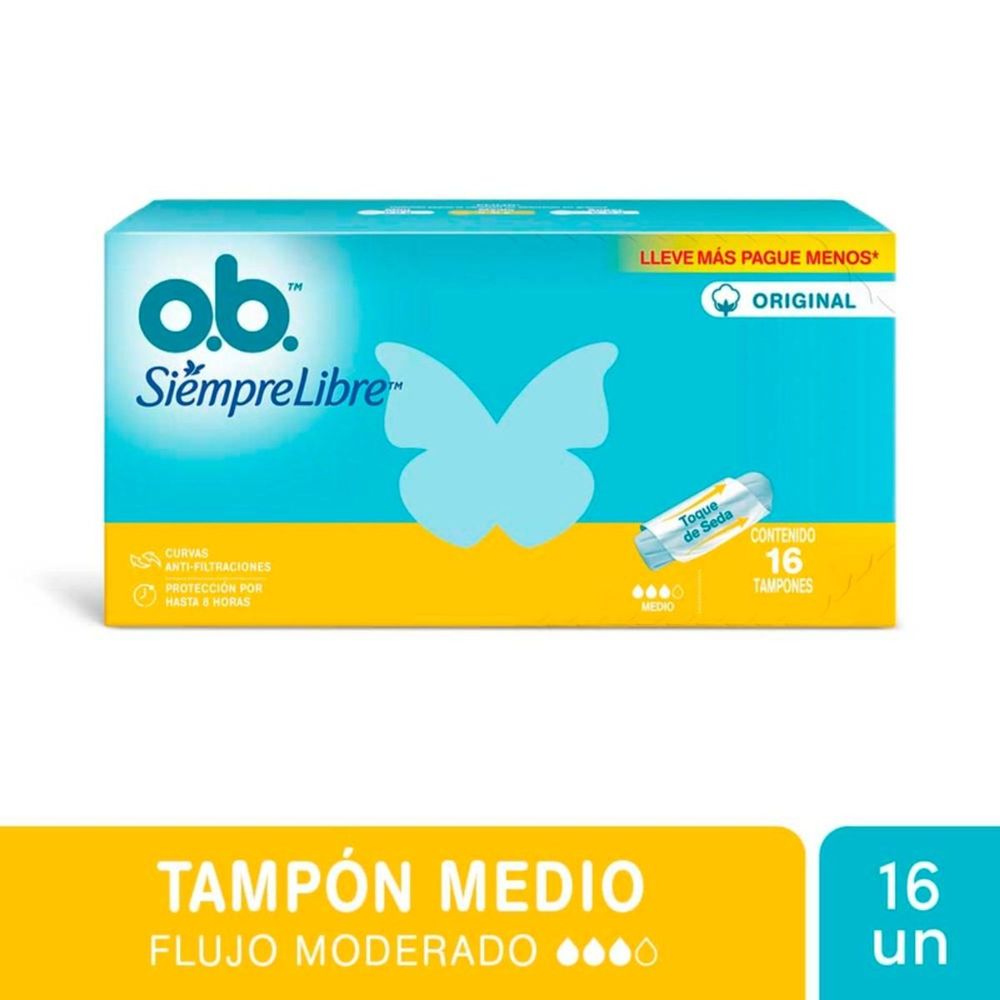 Ob Tampones Original Medio 16un