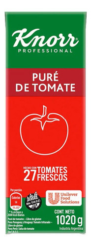 Knorr Ssa Puré Tomate Tratamiento 1020g
