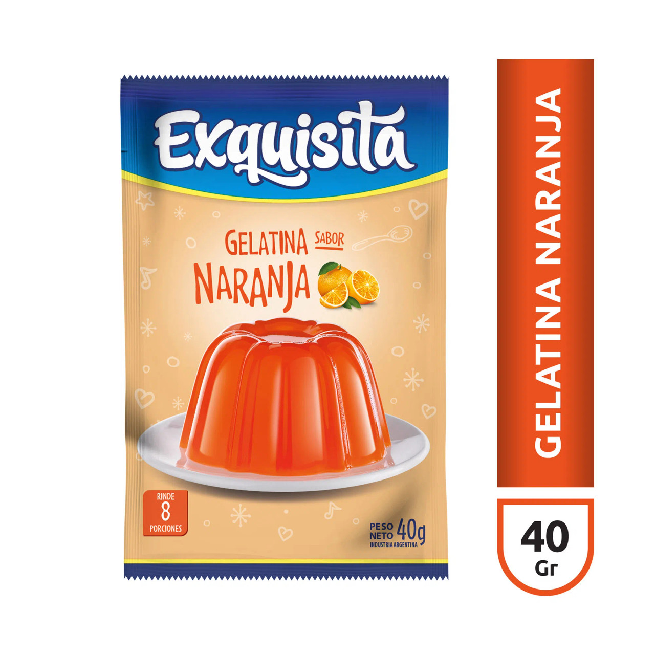 Gelatina Exquisita Naranja 40g