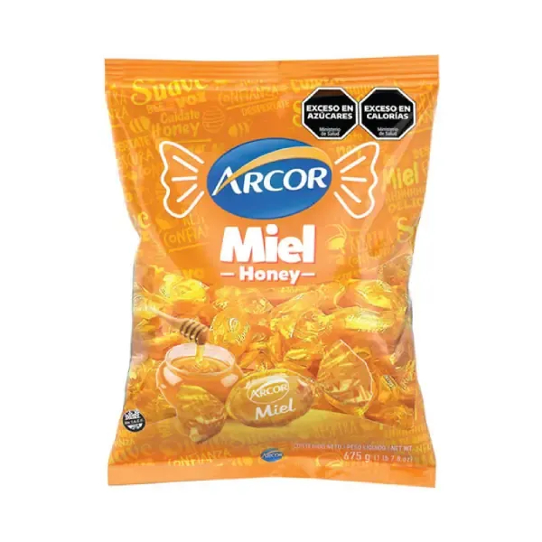 Caramelo Arcor Relleno Miel 140g