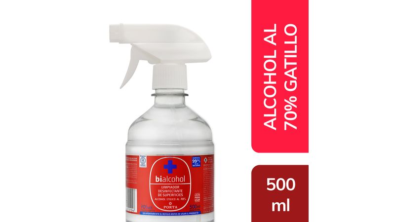 Alcohol Rect. con Gatillo Yasy 500ml