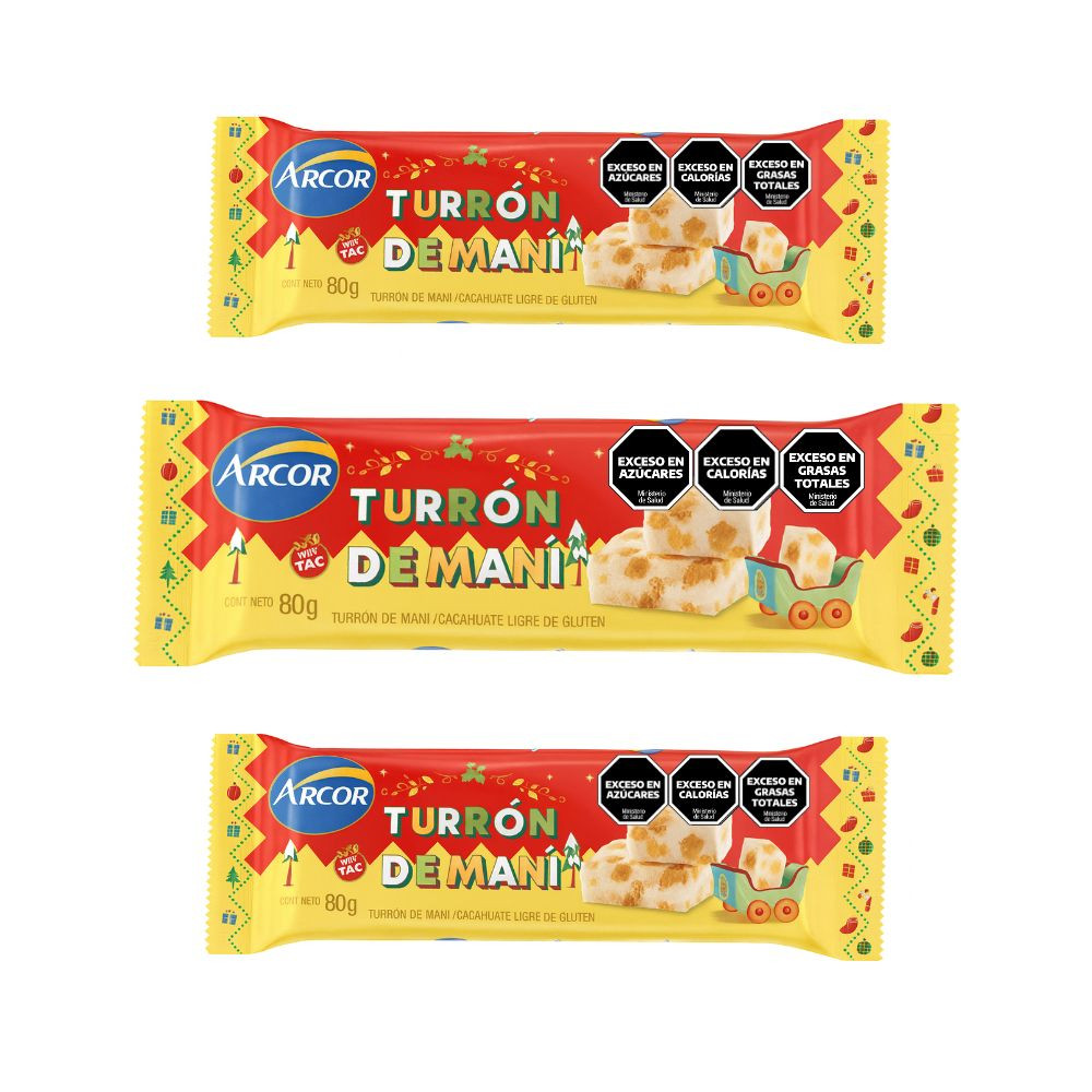 Turron de Maní Arcor 80g