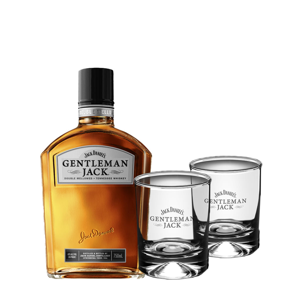 Gentleman Jack Daniel´s Gift Pack C Vasos 750ml