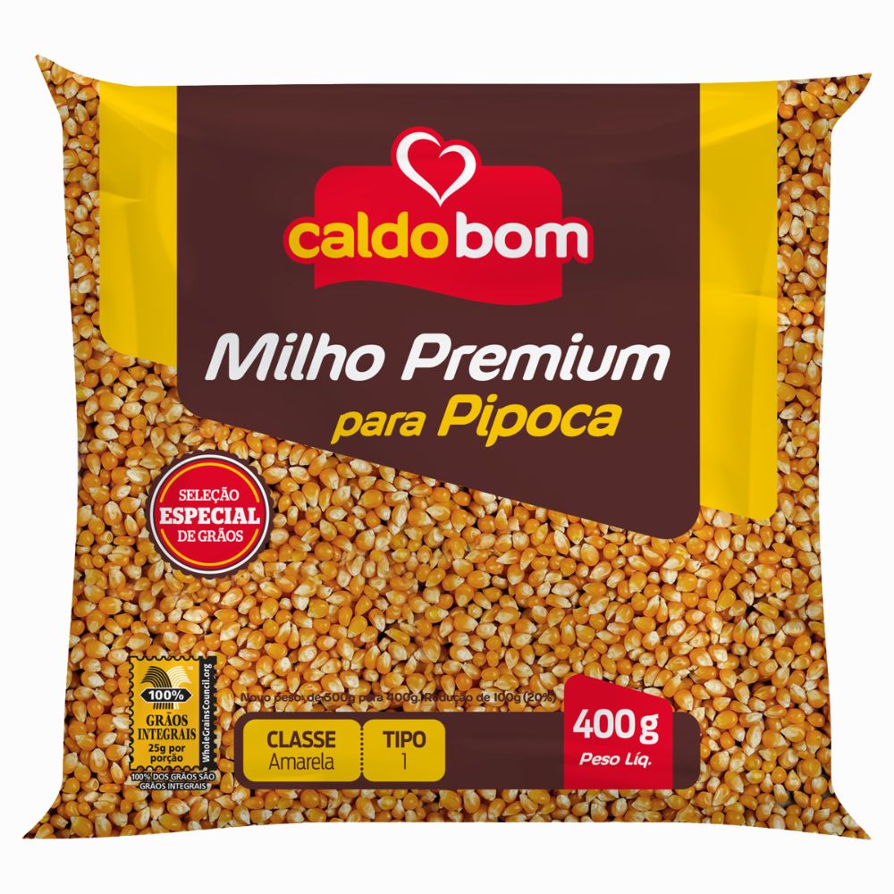 Maíz para Pipoca Caldo Bom Premium 400g