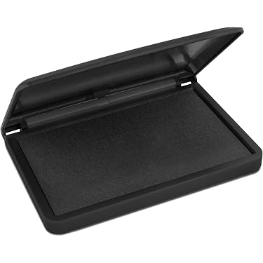 Almohadilla para Sello N°, Metal, Negro