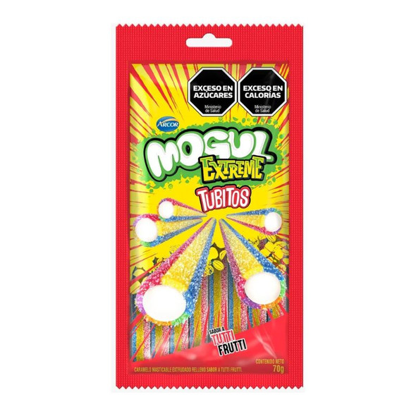 Tubitos Mogul Extreme Frutilla 150g