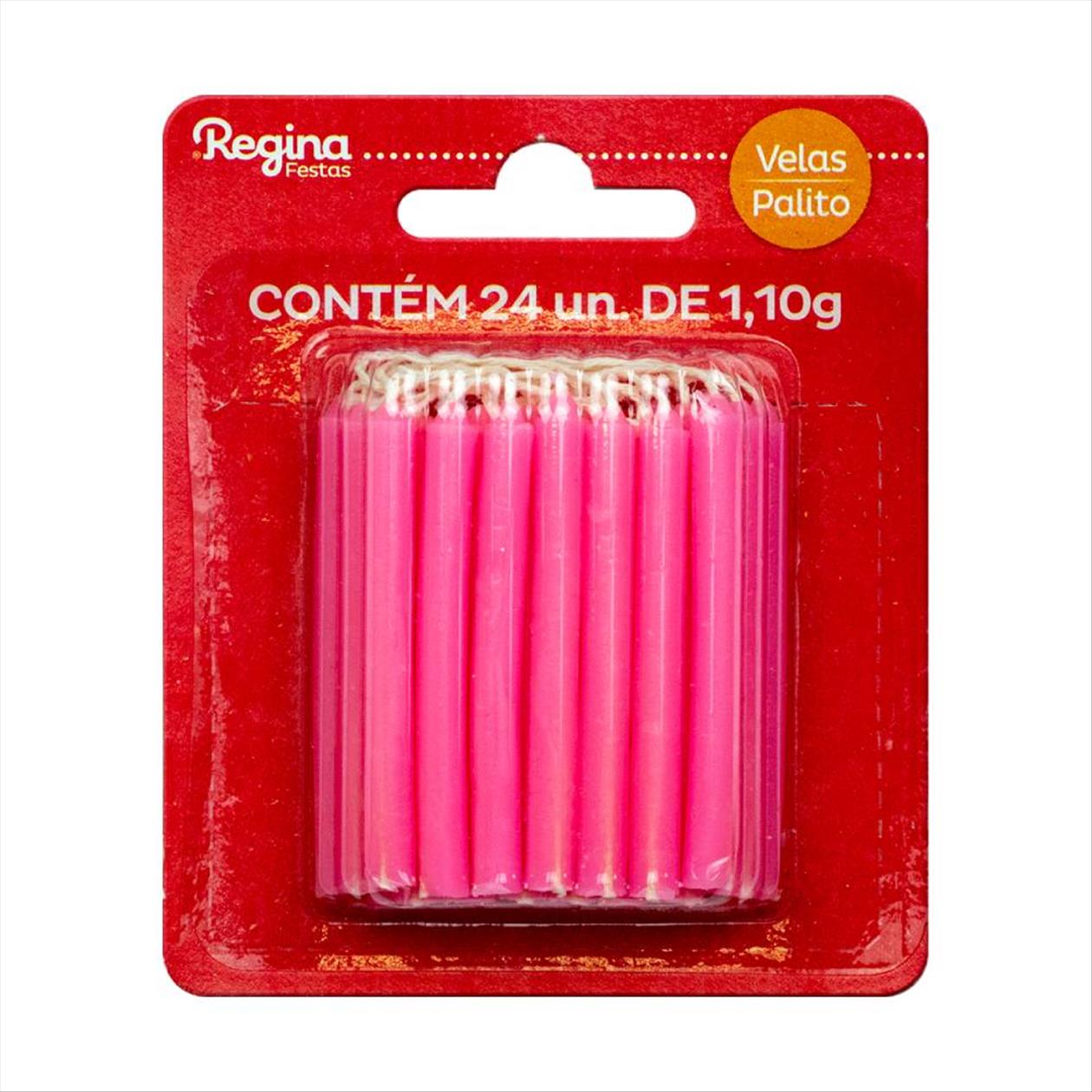 Vela Palito Rosa x20