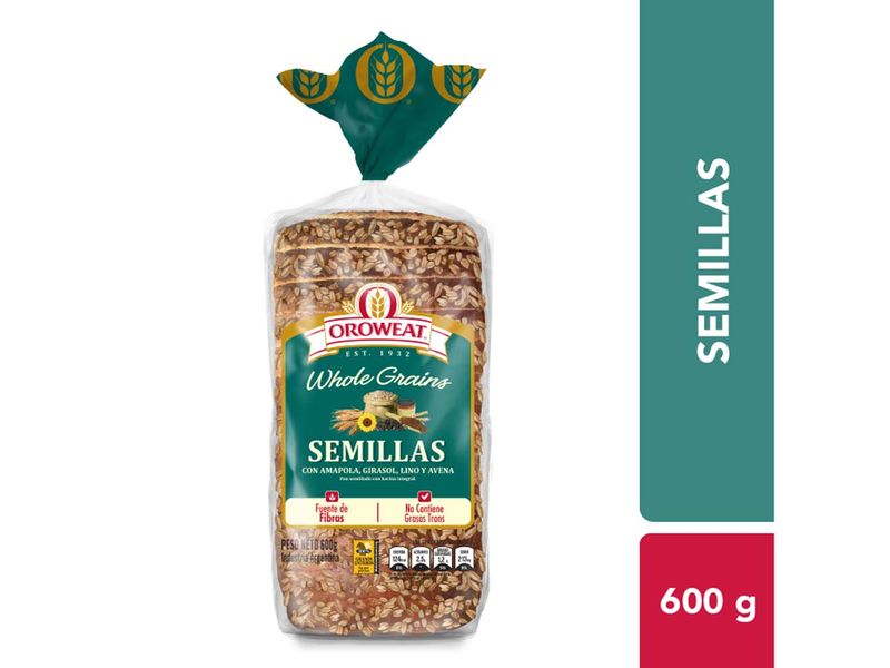 Pan Oroweat Bimbo Semillas 600g