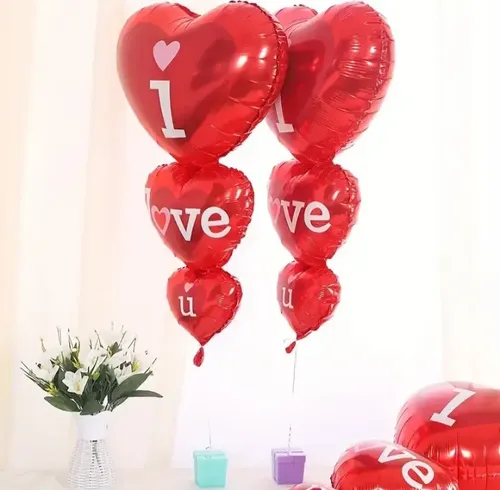 Globo Infi. 3 Corazones Te Amo