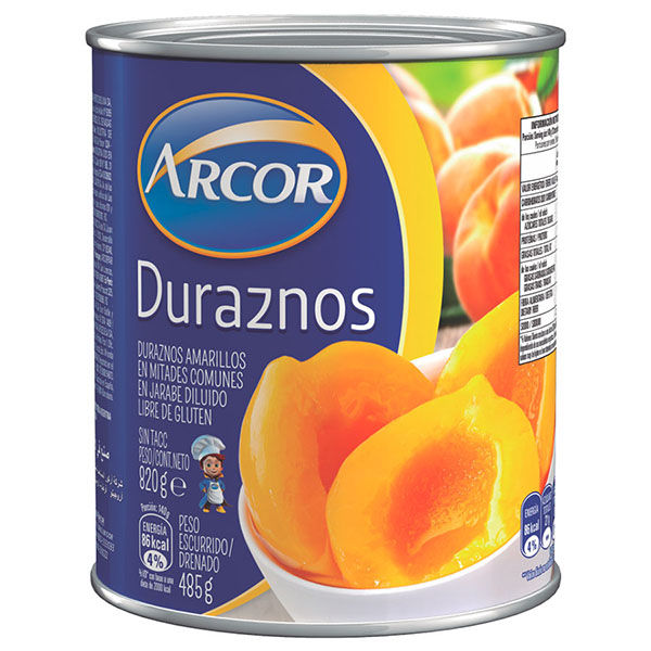 Durazno Natural Arcor 820g