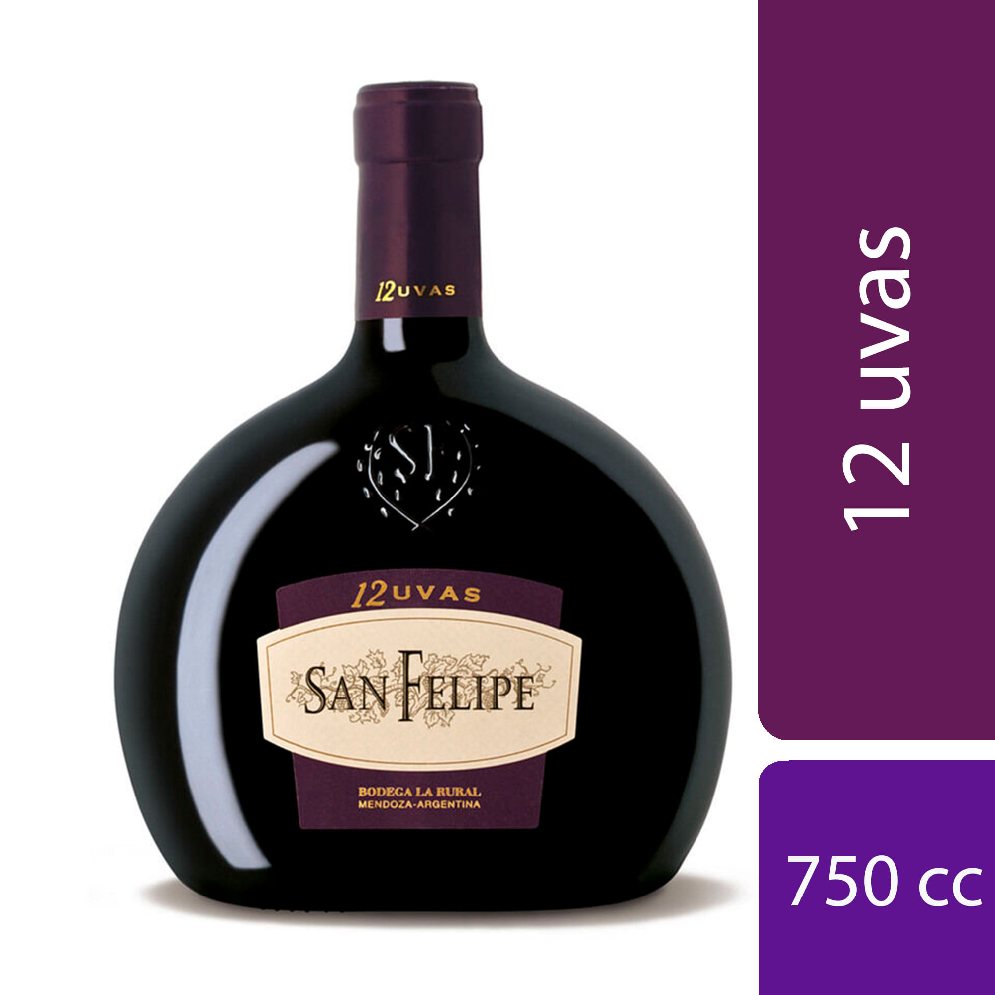 Vino San Felipe Tinto 12 Uvas 750ml