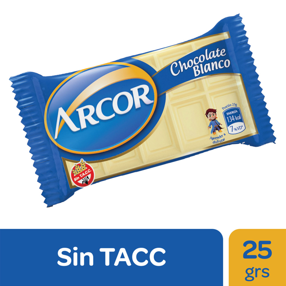 Tableta Chocolate Blanco Arcor 70g