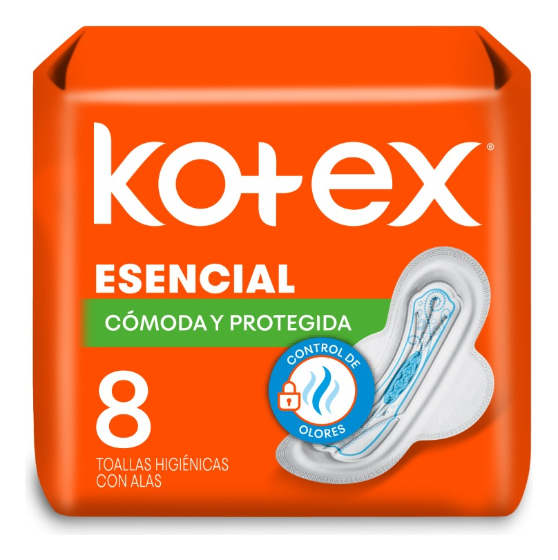 Kotex Esencial con Alas 8 Un