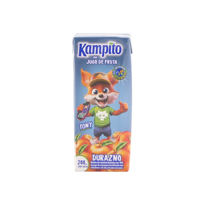 Jugo Kampito Tetra Durazno 200ml x6