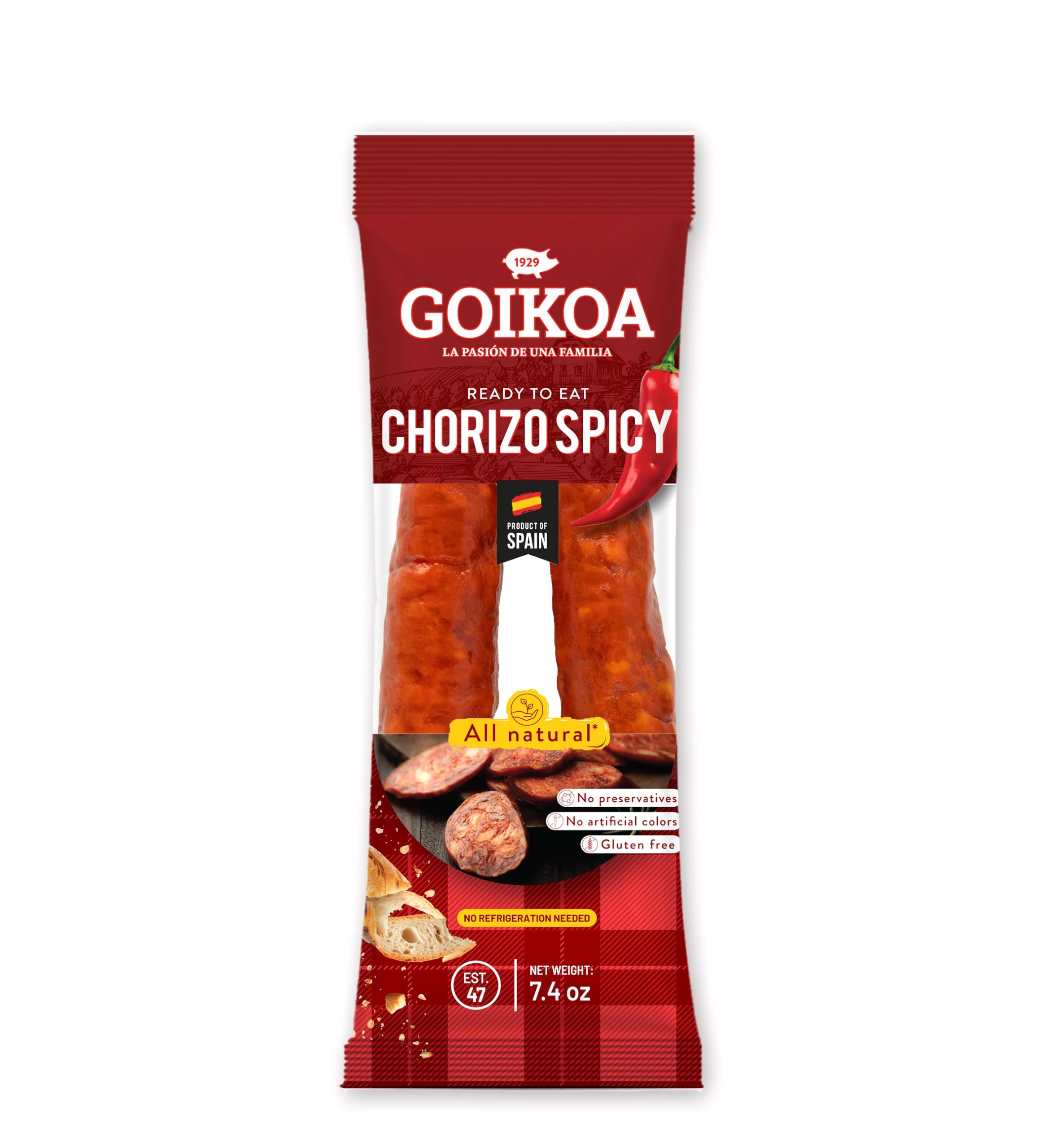 Chorizo Misionero Ara Pora Picante 500g