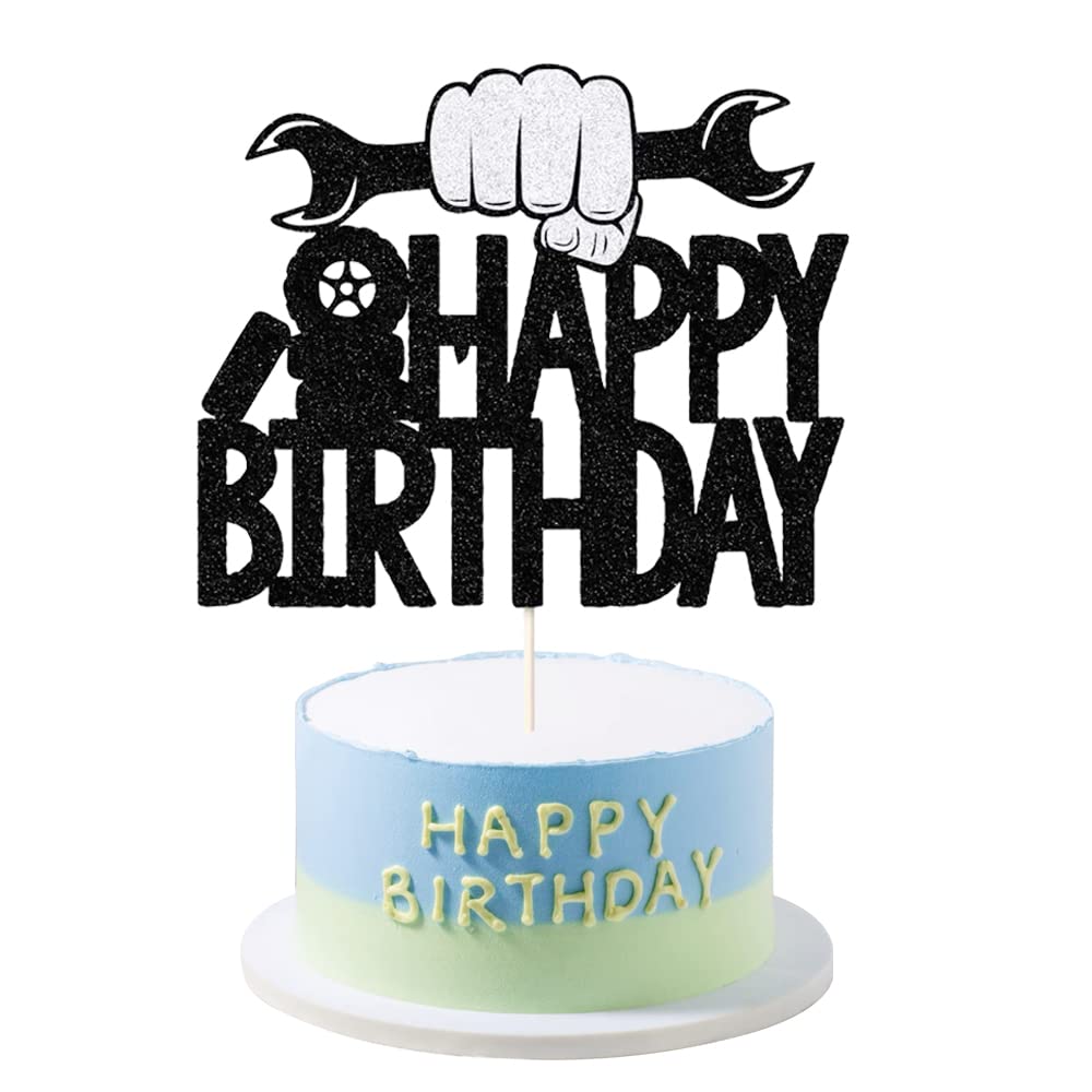 Topper Feliz Cumpleaños Auto Pq