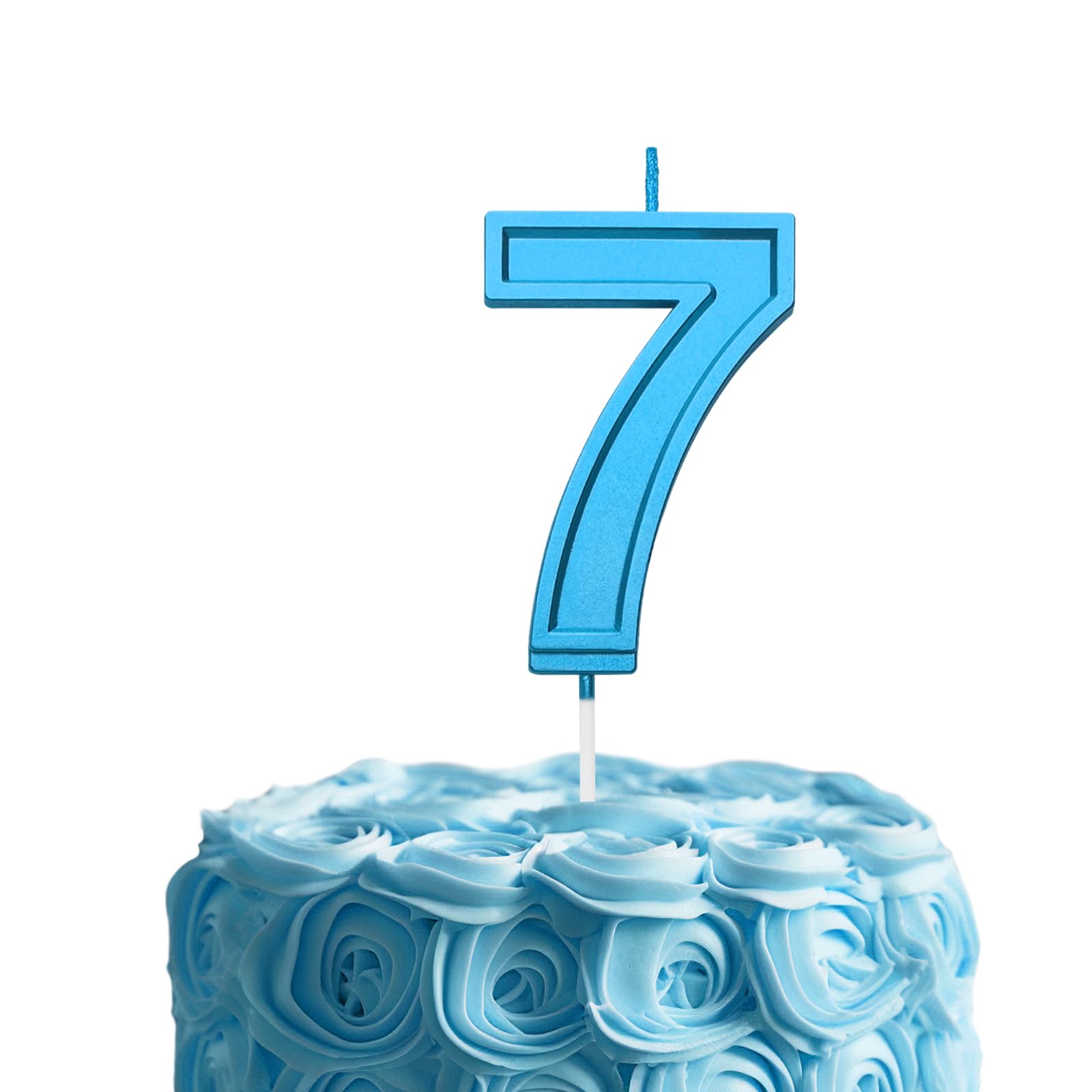 Vela para Cumple Azul N 7