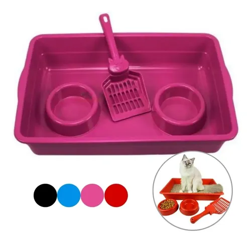 Kit Bandeja para Gato Rojo