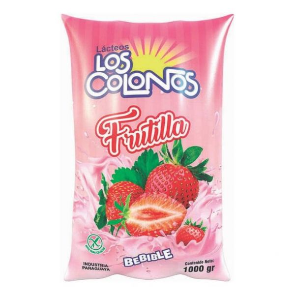 Bebida Lactea Frutilla los Colonos 1L