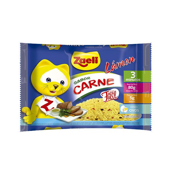 Zaeli Fideo Instantaneo Carne 80g