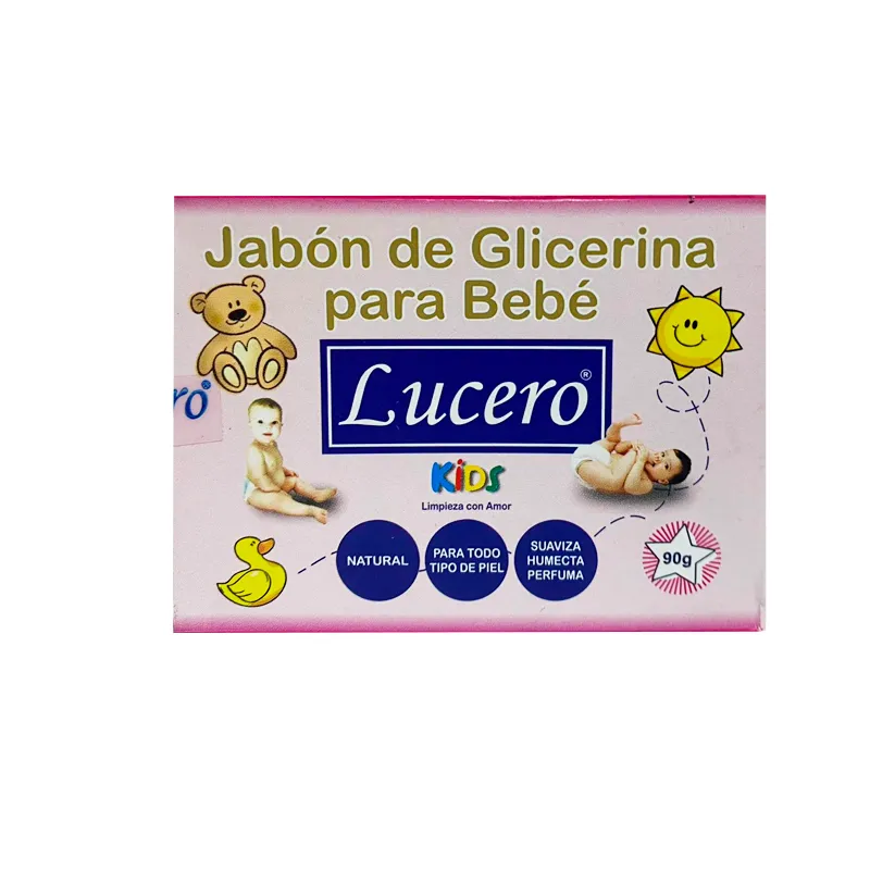 Jabón Glicerina Lucero Rosa 90g