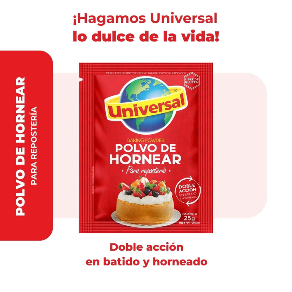 Polvo para Hornear Vidas 25g