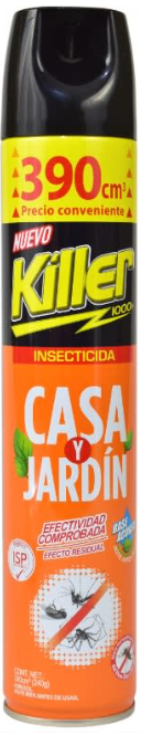 Insecticidas Killer y Jardin 390cc