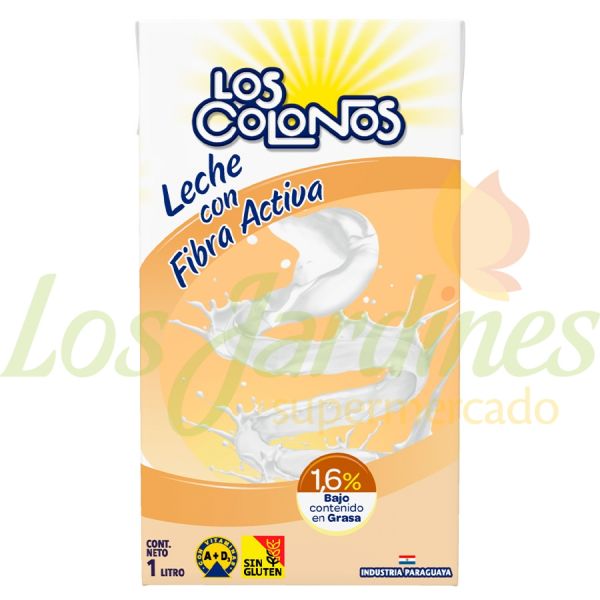 Leche con Fibra Larga Vida los Colonos 1L