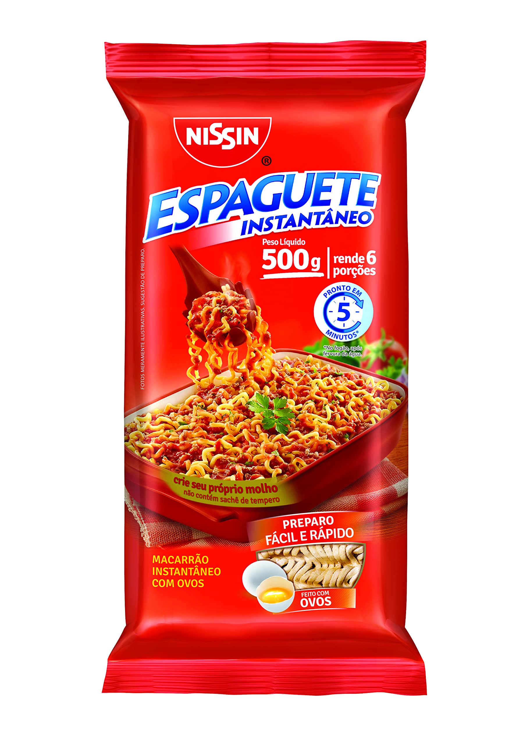 Nissin Espaguete Rojo 500g