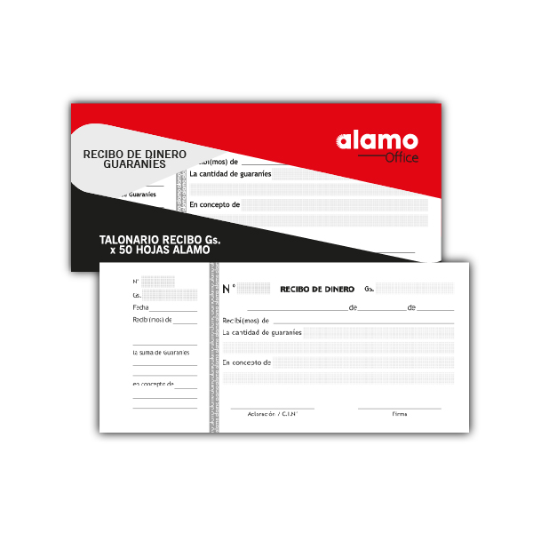 Talonarios Recibos 50h Alamo