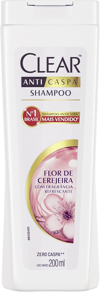 Clear Shampoo Wom Anticaspa Flor Cereza 12x200/