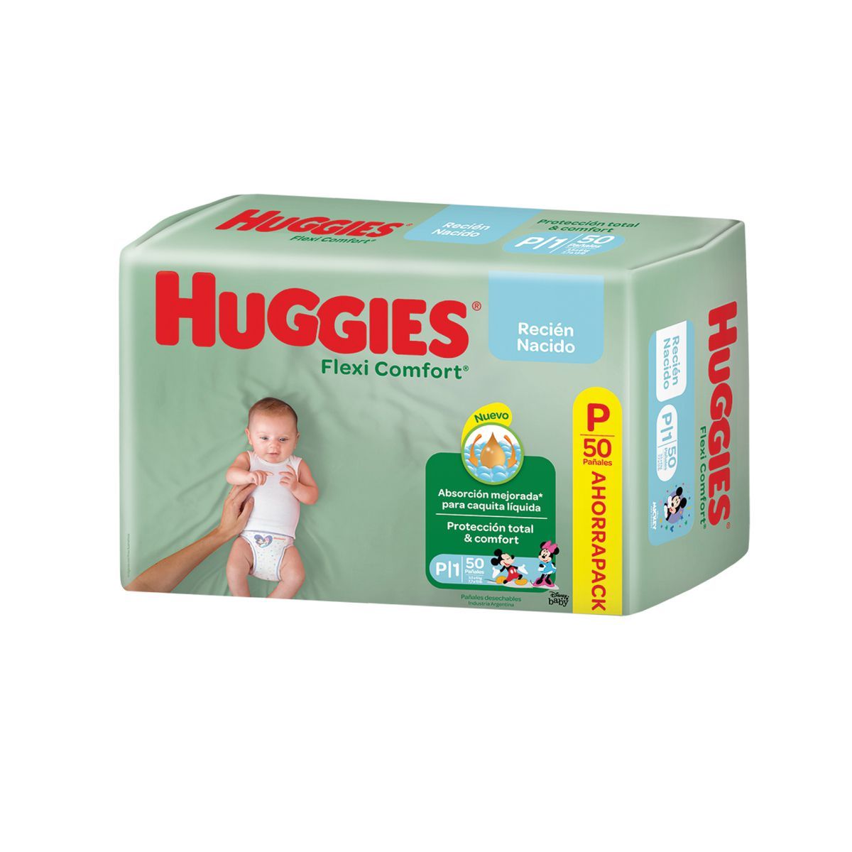 Pañal Huggies Flex Comf P 50un