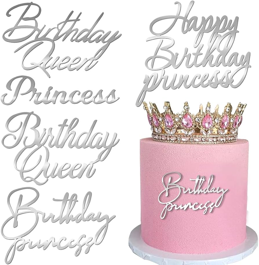 Topper Feliz Cumpleaños Princesa Pq