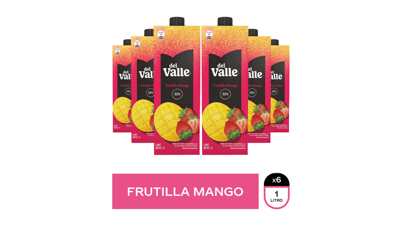 Del Valle Frutilla Mango 1L x6