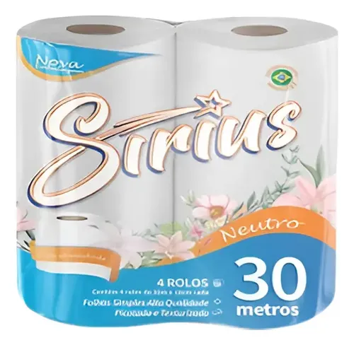 Papel Higienico Sirius Neutro 4 Rollos