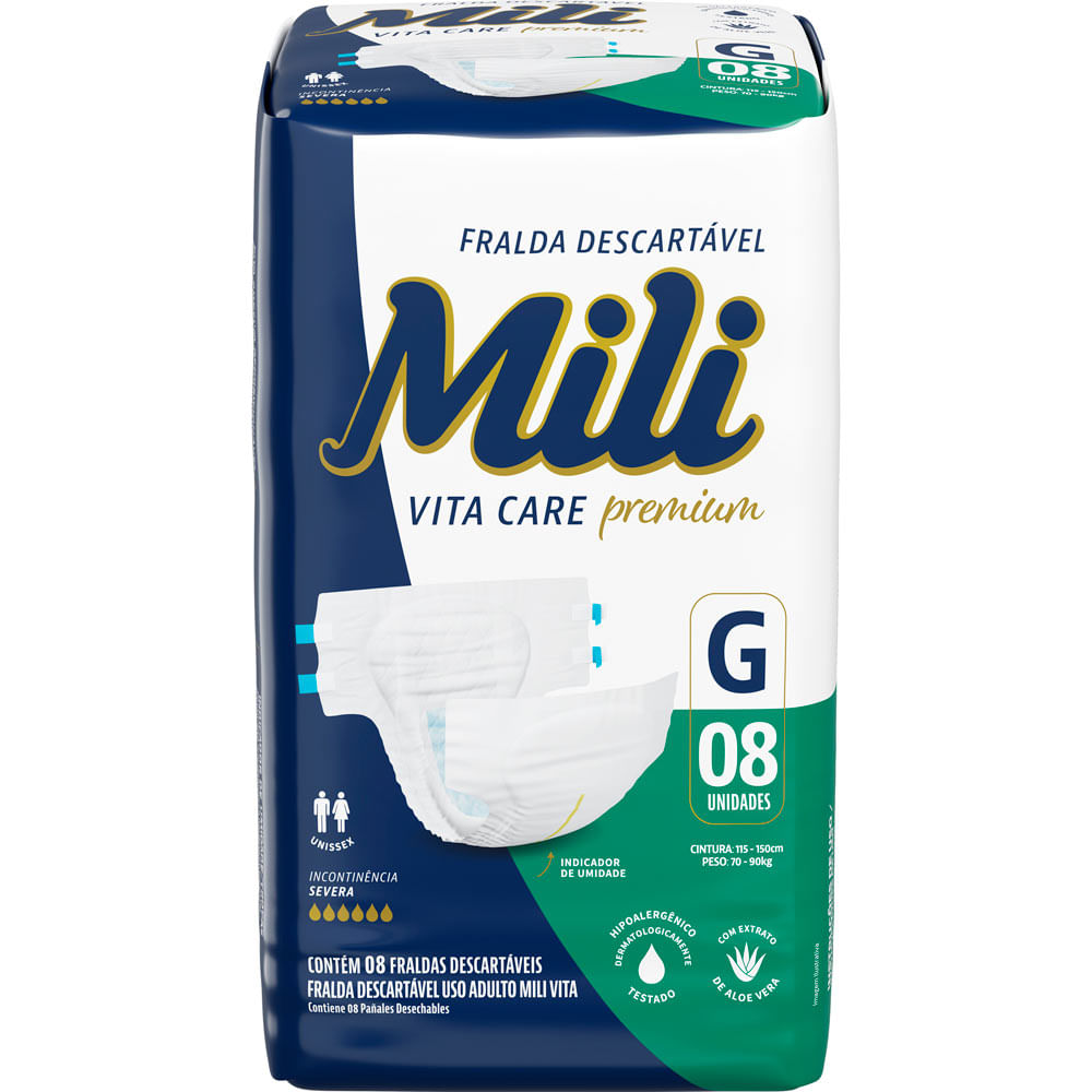 Mili Pañal Vita Adulto G - x8